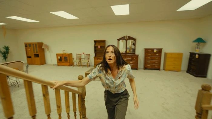 Mary navigating the backrooms