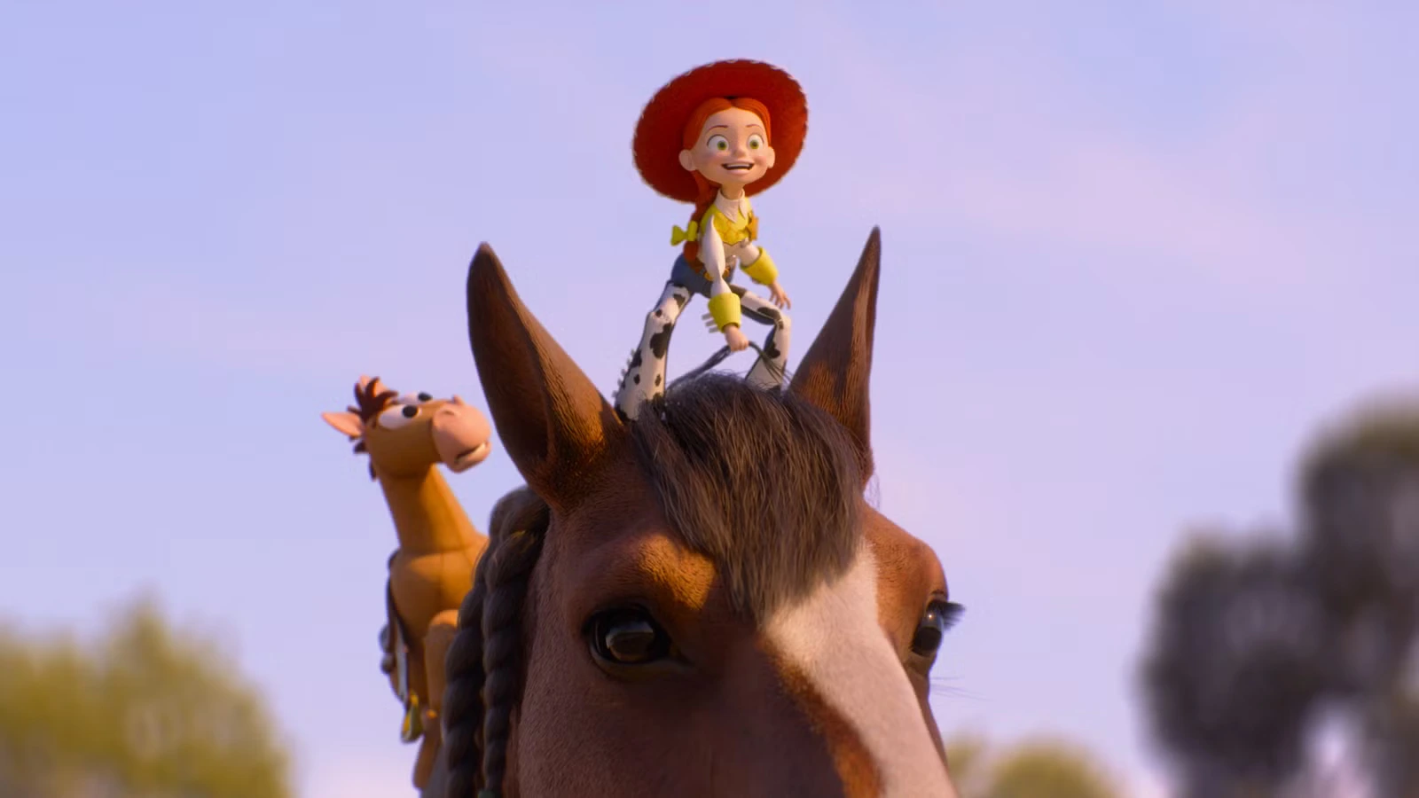 Jessie and Bullseye on a horse